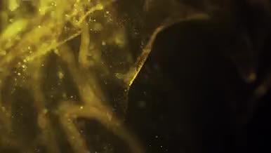 金色粒子扩散开背景视频视频的预览图